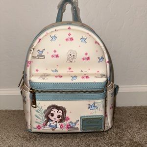 Loungefly Disney Beauty and the Beast Storybook Mini Backpack New With Tags